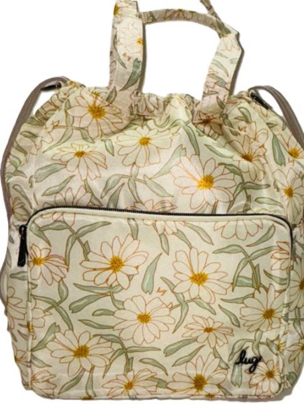 LUG Ditty XL Tote Bag - Sage Daisies